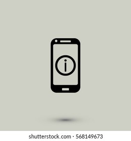 Help phone icon, vector illustration