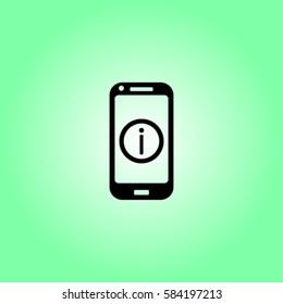 Help phone icon, vector illustration