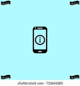 Help phone icon, vector illustration