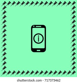Help phone icon, vector illustration