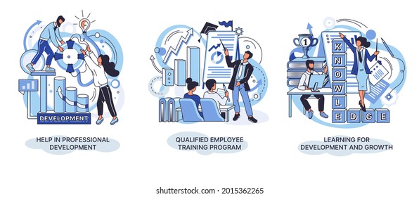 Help in professional development. Qualified employee training program. Learning for software development and growth. Agile project management devOps team, project life scrum meeting. Creative metaphor