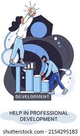 Help in professional development. Qualified employee training program. Setting motivational goals. Human resource management in organization. Business education workshop. School of personality growth