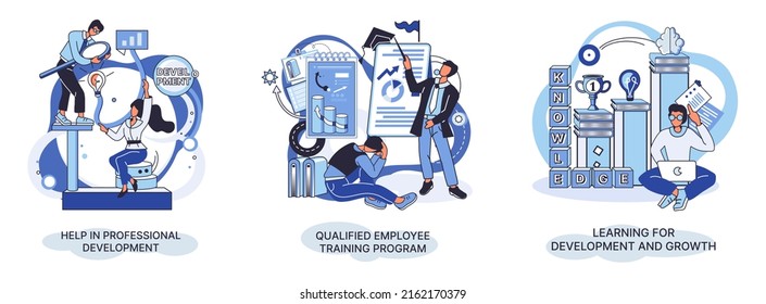 Help in professional development. Qualified employee training program. Learning for software development and growth. Agile project management devOps team, project life scrum meeting. Creative metaphor