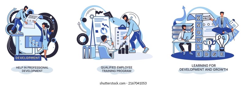 Help in professional development. Qualified employee training program. Learning for software development and growth. Agile project management devOps team, project life scrum meeting. Creative metaphor