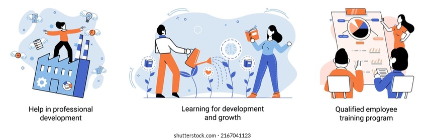 Help In Professional Development. Qualified Employee Training Program. Learning For Software Development And Growth. Agile Project Management DevOps Team, Project Life Scrum Meeting. Creative Metaphor
