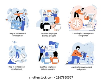 Help Professional Development Qualified Employee Training Stock Vector ...