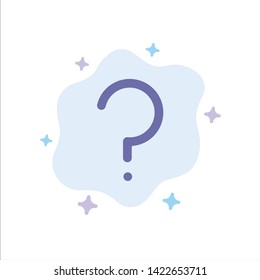 Help, Question, Question Mark, Mark Blue Icon on Abstract Cloud Background