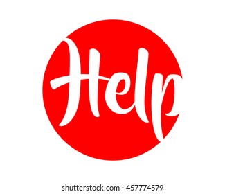 help red circle icon text typography typographic creative writing text image