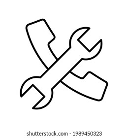 Help, repair thin line symbol., mending Icon, logo. Vector Illustration EPS10
