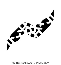 help robot hand gesture glyph icon vector. help robot hand gesture sign. isolated symbol illustration