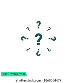 Help Sign Icon question mark symbol Vector Logo Template vector Illustration Design 