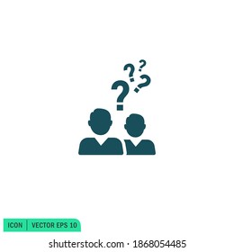 Help Sign Icon question mark symbol Vector Logo Template vector Illustration Design 