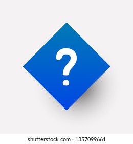 Help Sign icon in trendy flat style isolated on background. 