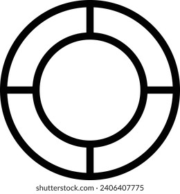 Help single vector line icon