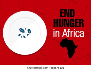 help and solidarity. stop hunger stamp text. Vector sign hunger in Africa Vector conceptual illustration - Poster stop hunger. hunger strike sign. illustration of no hunger abstract concept background