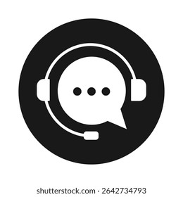 Help and Support Icon. Support Icon can be used for company, logo, and others. speech bubble on white background. Vector illustration.