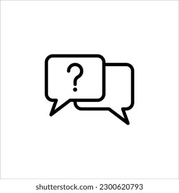 Conjunto de iconos Ayuda y soporte técnico. С colección de icono web lineal simple sobre fondo blanco