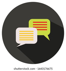 Help and support icons simple Illustration Clip Art vector