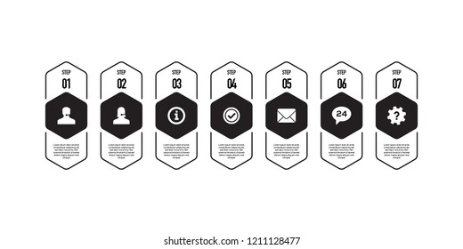 HELP AND SUPPORT INFOGRAPHIC CONCEPT