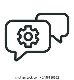help, support and information - minimal line web icon. simple vector illustration. concept for infographic, website or app.