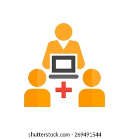 Help, support, service, contact icon vector image. Can also be used for eCommerce, shopping, business. Suitable for web apps, mobile apps and print media.