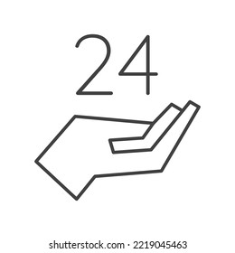 Help and support simple and linear icon 7