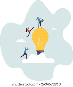 Help support team to success together, teamwork partnership to collaboration, leadership or manager to help employee reaching goal.character for design.