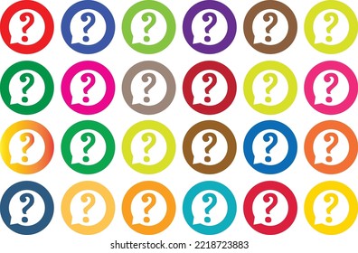 Símbolo de ayuda. Signo de FAQ. Icono de signo de signo de interrogación. Diseño plano. Ilustración vectorial EPS 10.