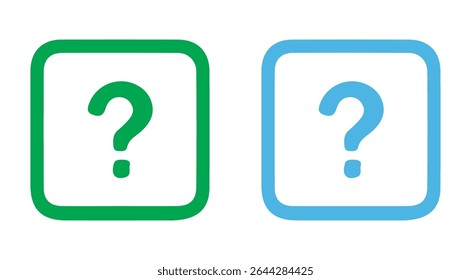 Help Symbols in Circular Frames. icon vector illustration eps 10
