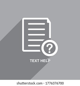 help text icon, Business icon vector