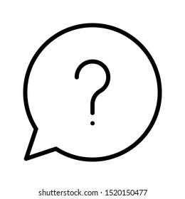 help thin line vector icon