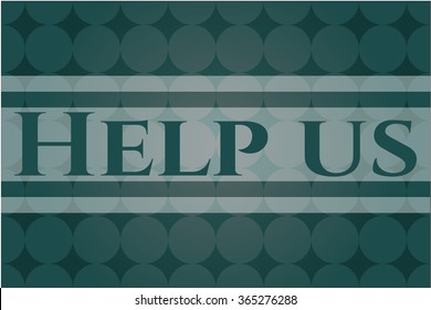 Help us card or banner