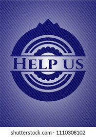  Help us emblem with jean high quality background