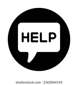 Help Vector Glyph Icon For Personal And Commercial Use.
