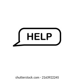 Help vector icon, faq symbol. Modern, simple flat vector illustration for web site or mobile app