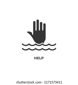 help vector icon. filled flat sign for mobile concept and web design. Symbol, logo illustration. Vector graphics
