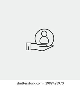 Help vector icon illustration sign