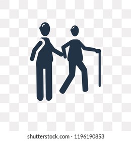 help vector icon isolated on transparent background, help transparency concept can be used web and mobile
