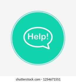 Help vector icon sign symbol