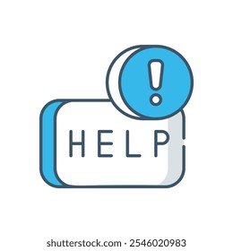 Ícone de vetor de ajuda ilustração de stock