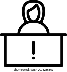 help Vector illustration on a transparent background. Premium quality symbols. Stroke vector icon for concept and graphic design.