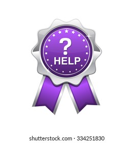 Help Violet Vector Icon Design