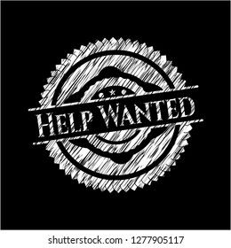 Help Wanted with chalkboard texture