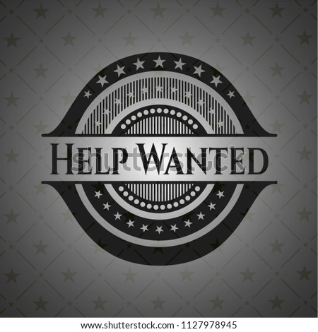 Help Wanted realistic dark emblem