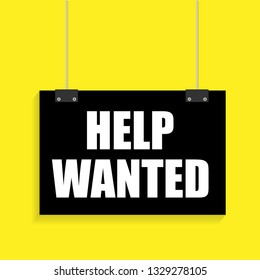 Help Wanted Sign.