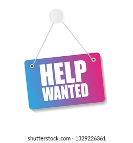 Help wanted signs.
