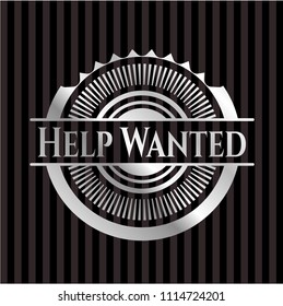 Help Wanted silver badge or emblem