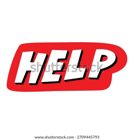 help word hand writing sticker element