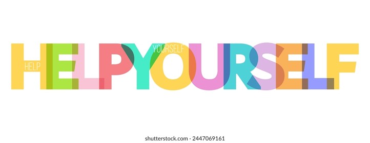 Help yourself. A motivating phrase for learning, training, self-perfection and goal achievement