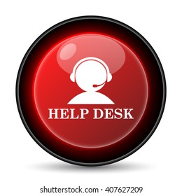 Helpdesk icon. Internet button on white background. EPS10 vector
